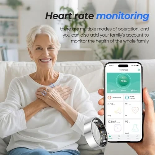 Smart Ring - Fitness & Health Tracker with Sleep/Exercise Monitoring — Smart Ring, BIEMHA