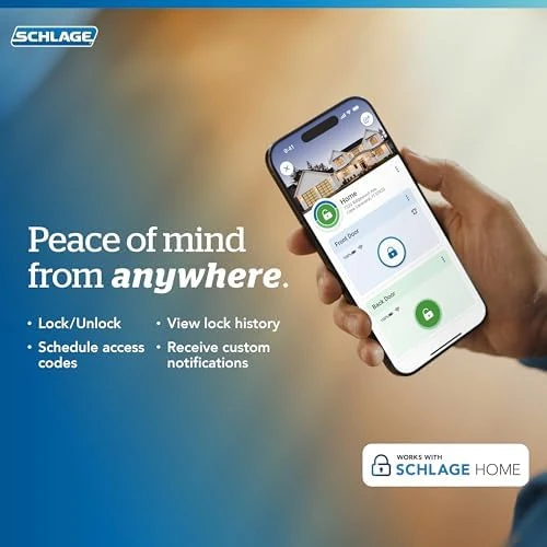 Smart Wi-Fi Deadbolt Lock with Touchscreen Keypad — Smart Lock, SCHLAGE