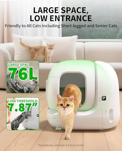 Upgraded Automatic Cat Litter Box — Self-Cleaning Litter Box, PETKIT