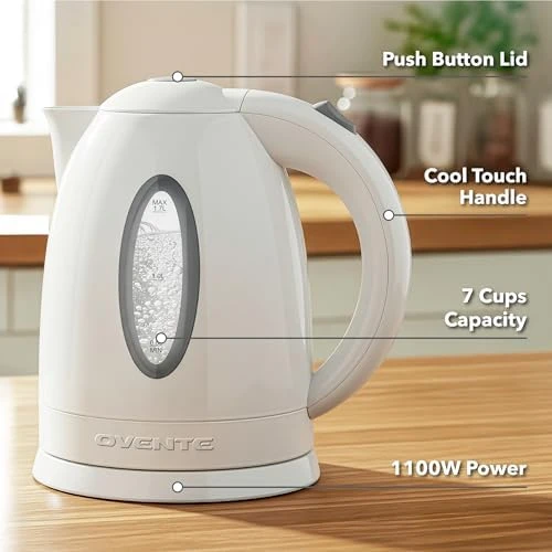 Electric Kettle 1.7L — Electric Kettle, OVENTE