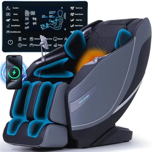 Massage Chair Full Body Zero Gravity with Rocking Sleep Mode and Knee & Calf Therapy — Massage Chairs, UIIU