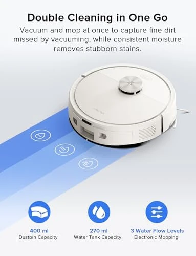 Robot Vacuum and Mop Combo, 8,000Pa Suction — Robot Vacuum, Roborock