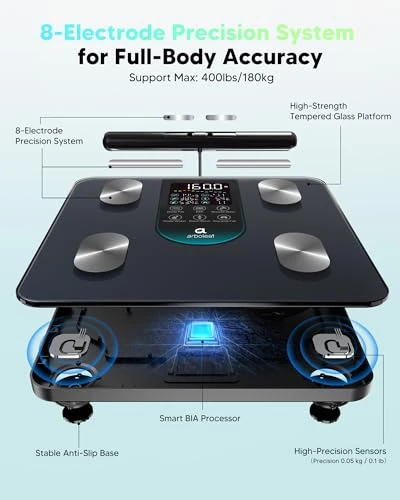 Smart Scale with 8-Electrode Dual-Frequency Analysis — Smart Scale, Arboleaf