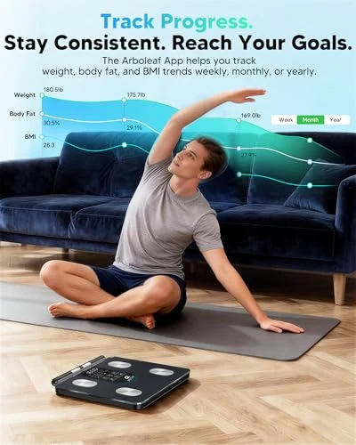 Smart Scale with 8-Electrode Dual-Frequency Analysis — Smart Scale, Arboleaf