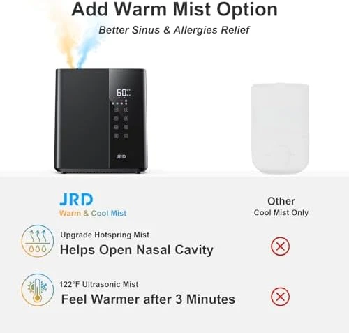 Warm & Cool Mist Humidifier 5L — Humidifier, JRD