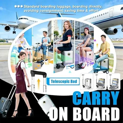 Electric Rideable Suitcase 20" — Smart Luggage, emobwdy