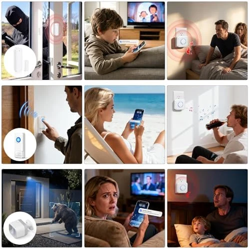 Smart Motion Detector Kit with Phone Alerts and Gateway Hub — Motion Sensor, Saturise
