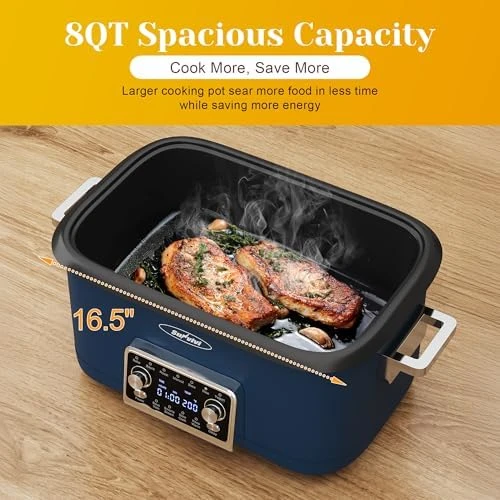 8QT Digital Multi-Cooker Food Warmer — Multicooker, SUNVIVIPRO
