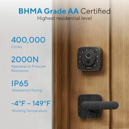Bolt Fingerprint Smart Lock with Door Sensor — Smart Lock, ULTRALOQ