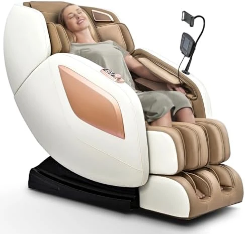 Full Body Massage Chair with Heat, Zero Gravity Shiatsu, Foot Massage, Bluetooth, USB, Touch Screen Controller — Massage Chairs, Mazzup