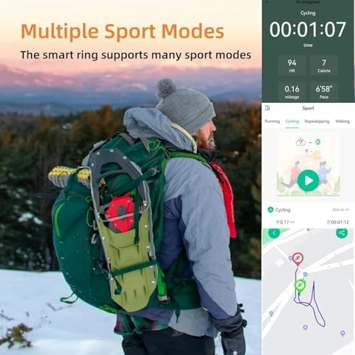 Health Tracker Ring — Smart Ring, Oucscru