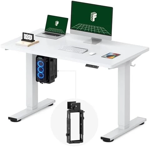 Whole-Piece Standing Desk with Clamp Power Strip, 55 x 28 — Standing Desk, FLEXISPOT