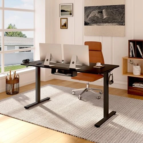 Whole-Piece Standing Desk with Clamp Power Strip, 48x24" — Standing Desk, FLEXISPOT