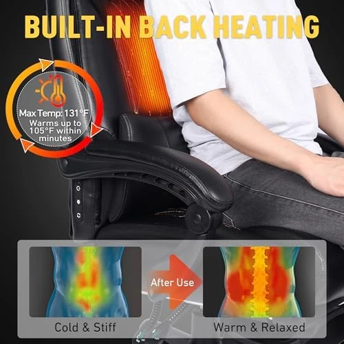 3D Kneading Massage Office Chair with Heat — Massage Chairs, EGSEAT
