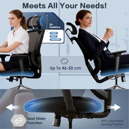 Ergonomic Mesh Office Chair — Smart Chairs, Jacia House