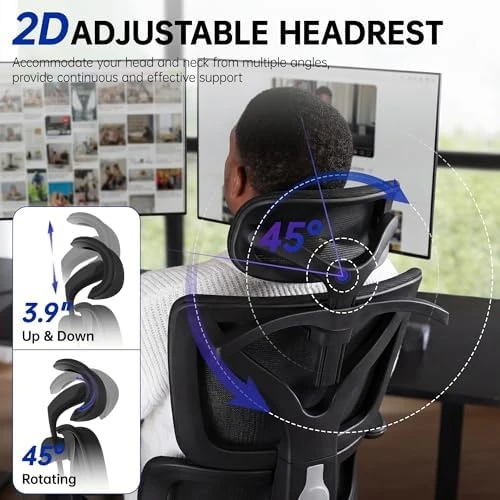 High Back Mesh Office Chair with Lumbar Support — Smart Chairs, Hayelf