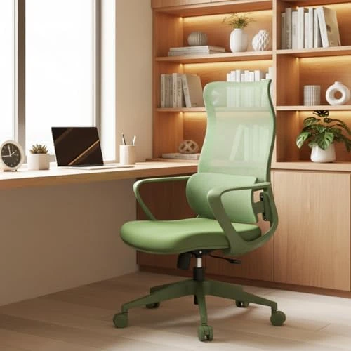Mesh Ergonomic Office Chair with Footrest — Smart Chairs, hujusko