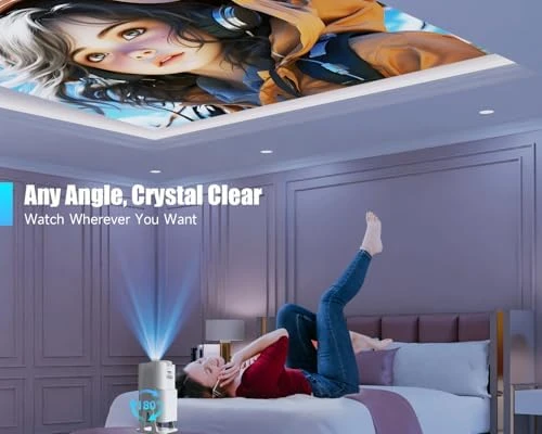 Mini Projector with Wifi and Bluetooth, Built-in Apps, Portable Smart 1080P Projector with 4K Support, Auto Keystone,... — Smart Projector, Magcubic