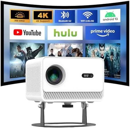 Mini Projector with WiFi and Bluetooth — Smart Projector, JIUMAO-M98