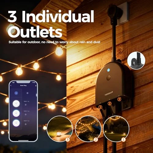 Outdoor Smart Plug Waterproof — Smart Plug, TESSAN