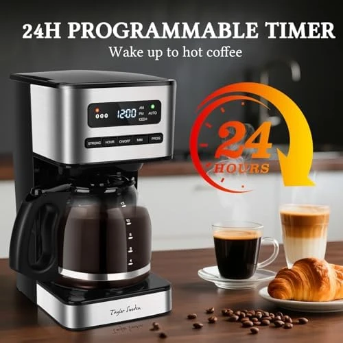 Programmable Coffee Maker 12 Cup, Hot and Iced — Coffee Maker, Taylor Swoden