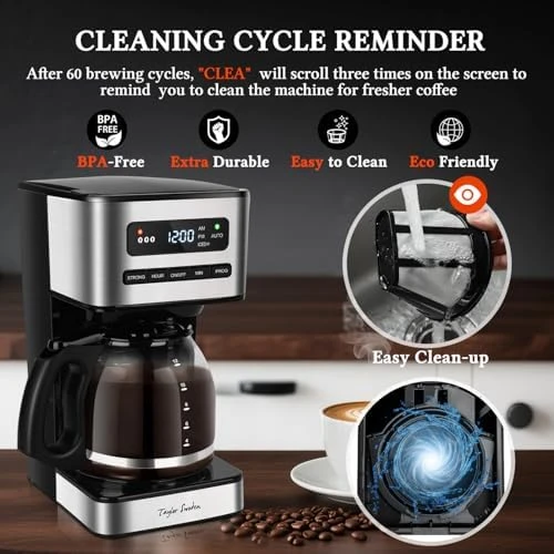 Programmable Coffee Maker 12 Cup, Hot and Iced — Coffee Maker, Taylor Swoden