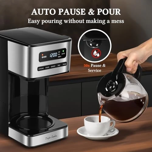 Programmable Coffee Maker 12 Cup, Hot and Iced — Coffee Maker, Taylor Swoden