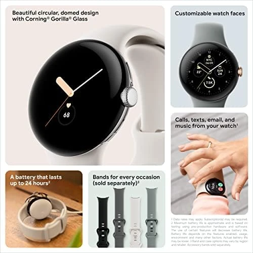 Smartwatch with Fitbit Activity Tracking — Smart Watch, Google