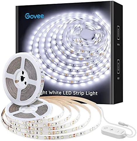 Warm White LED Strip Lights, Bright 300 LEDs, 3000K Dimmable Light Strip 16.4ft with Control Box — LED Strip Lights, Govee