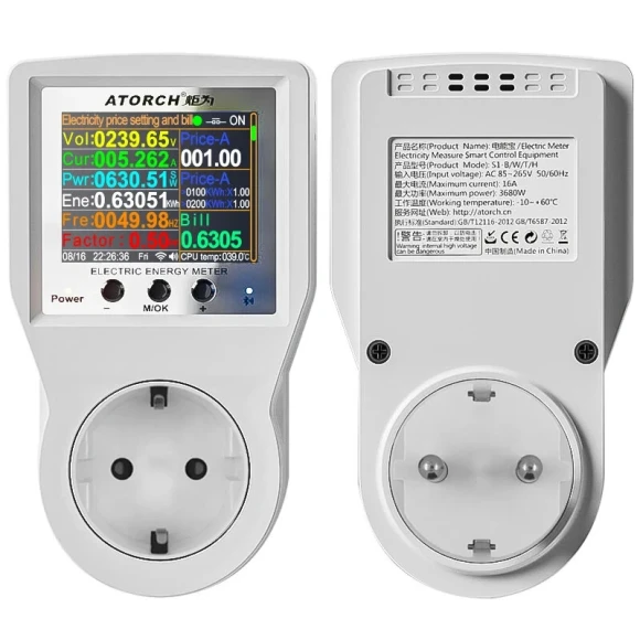 WiFi Smart Metering Socket — Smart Plug, ATORCH
