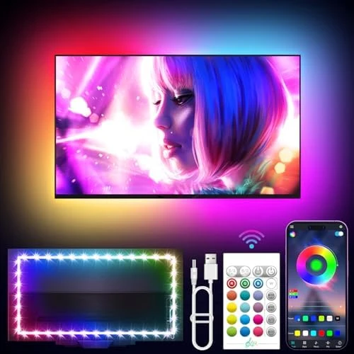 LED Lights for TV, 16.4ft with Music Sync & App Control — LED Strip Lights, KANTUTOE