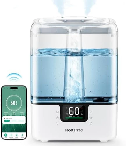 Smart Humidifier with 6L Capacity & Essential Oil Diffuser — Humidifier, MERONTE