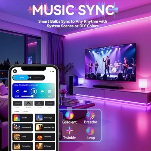 Smart Light Bulbs with Remote — Smart Light Bulb, Auxmir