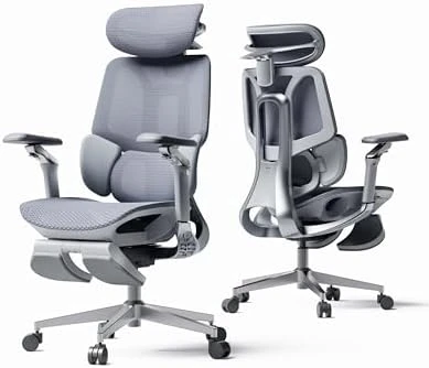 E3 Pro 2026 Edition Ergonomic Office Chair, Mesh Desk Chair with 3-Zone Floating Lumbar Support, Upgraded 4D Headrest,... — Smart Chairs, Hbada