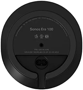 Era 100 - Black - Wireless, Alexa Enabled Smart Speaker (Pack of 2) — Smart Speaker, Sonos