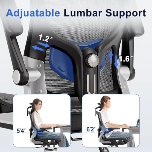 Ergonomic Office Chair with Mesh Seat Cushion and 3D Armrests — Smart Chairs, marrap