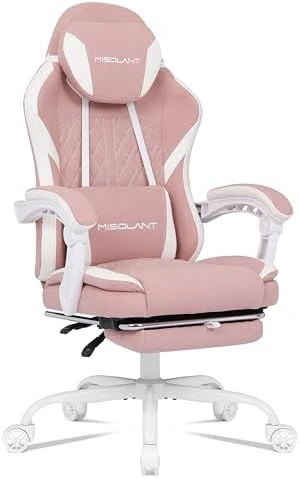 Fabric Gaming Chair with Footrest — Smart Chairs, Misolant