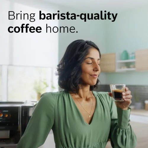 Fully Automatic Coffee and Espresso Machine - 35 Drinks, Double Cup Barista Style Super Coffee Maker - Touchscreen,... — Coffee Maker, BOSCH