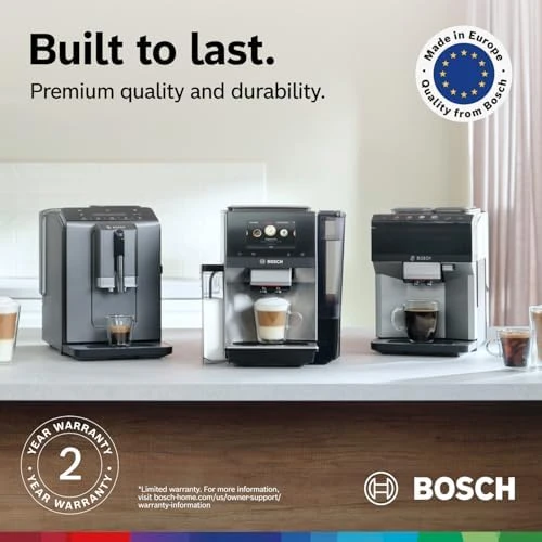 Fully Automatic Coffee and Espresso Machine - 35 Drinks, Double Cup Barista Style Super Coffee Maker - Touchscreen,... — Coffee Maker, BOSCH