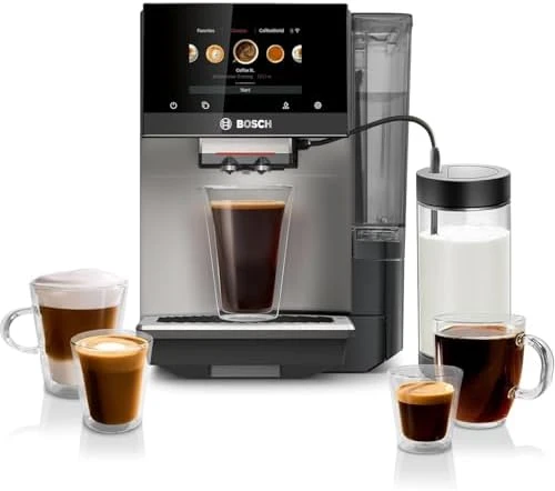 Fully Automatic Coffee and Espresso Machine - 35 Drinks, Double Cup Barista Style Super Coffee Maker - Touchscreen,... — Coffee Maker, BOSCH