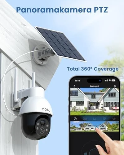 Solar Security Camera Wireless Outdoor System — Security Camera, AOSU