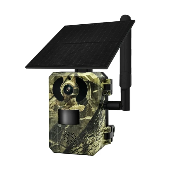 Hunting Camera Wireless PIR Motion Detection Night Vision Two-way Audio Solar Powered — Security Camera, ESCAM