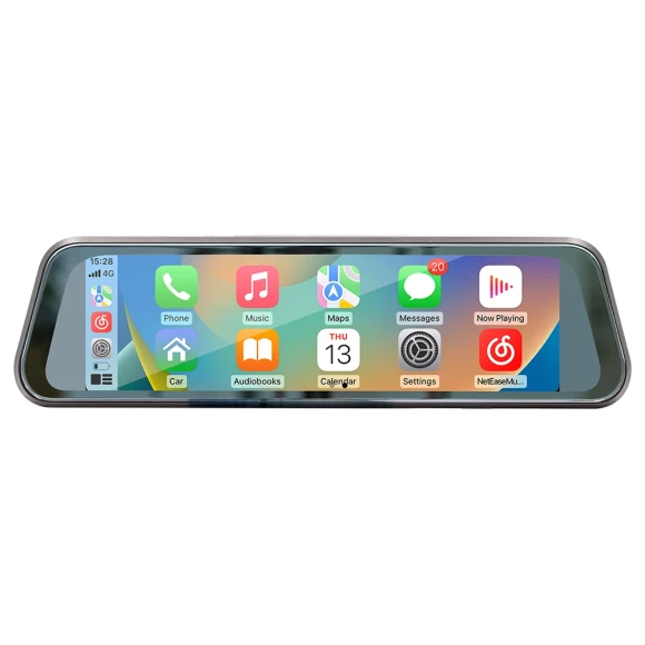 Rearview Mirror Dash Cam with Touch Screen — Backup Camera