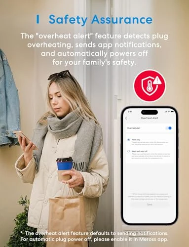 Matter Smart Plug, Energy Monitoring Smart Outlet, Wi-Fi Plug 4 Pack — Smart Plug, meross