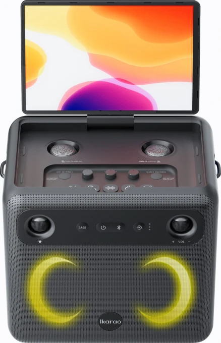 Portable Karaoke System with Rotating Screen — Karaoke Machine, iKarao