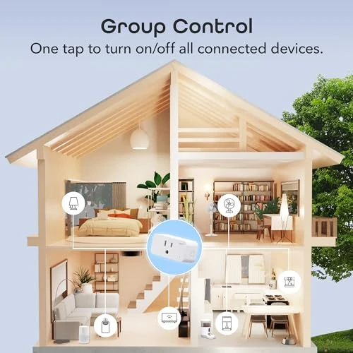 Smart Plug Mini 15A WiFi Outlet 2-Pack — Smart Plug, Geeni