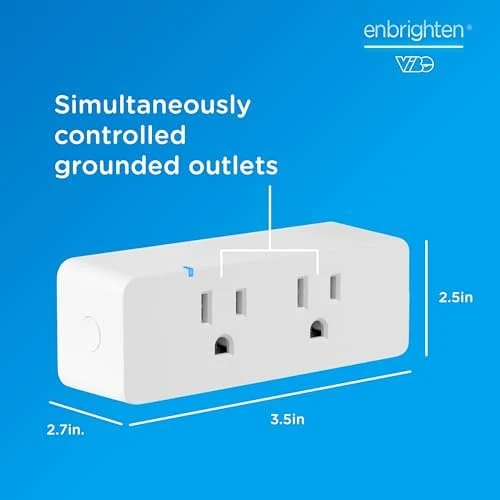 Vibe Indoor Dual-Outlet Wi-Fi Matter Smart Plug — Smart Plug, Enbrighten