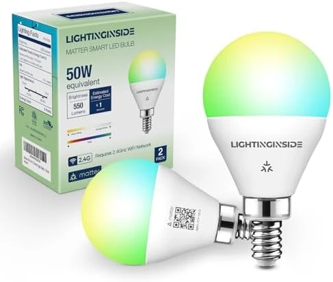 Matter E12 Smart Light Bulbs — Smart Light Bulb, Lightinginside