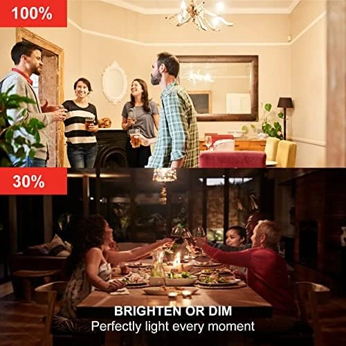 Smart Candelabra LED Bulb, Dimmable Chandelier Light Bulbs, 5W (40W Equivalent) 450LM, 4 Pack — Smart Light Bulb, Sengled
