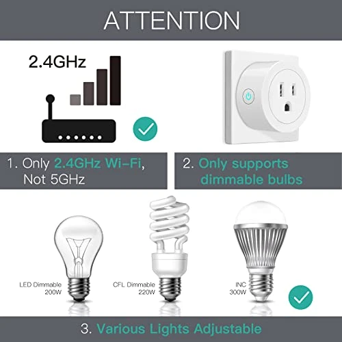 Smart Dimmer Plug 2 Pack — Smart Plug, MOES